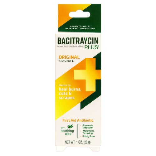 Bacitraycin Plus Original First Aid Antibiotic Ointment, 1 oz 