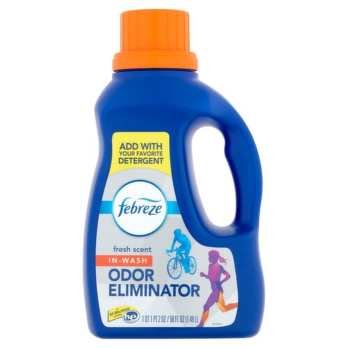 Febreze Fresh Scent In-Wash Odor Eliminator, 50 fl oz