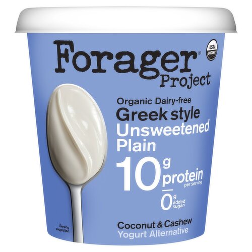 Forager Project Organic Dairy-Free Greek Style Unsweetened Plain Yogurt Alternative, 24 oz