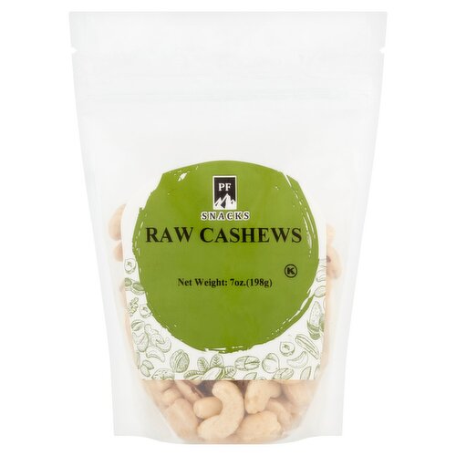 PF Snacks Raw Cashews, 7 oz