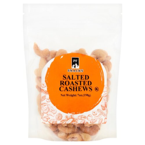 PF Snacks Salted Roasted Cashews, 7 oz