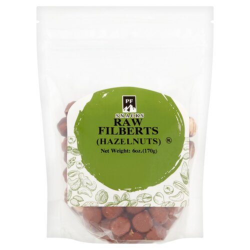 PF Snacks Raw Filberts Hazelnuts, 6 oz