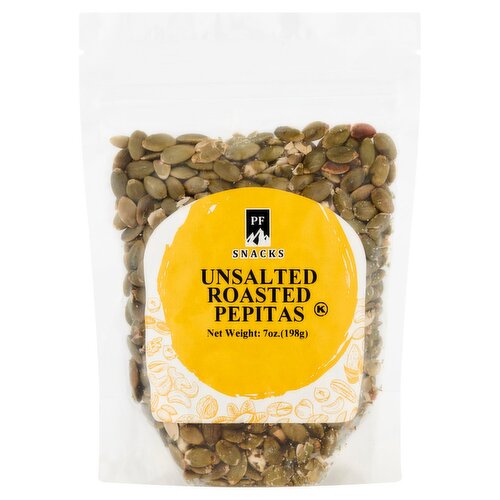 PF Snacks Unsalted Roasted Pepitas, 7 oz