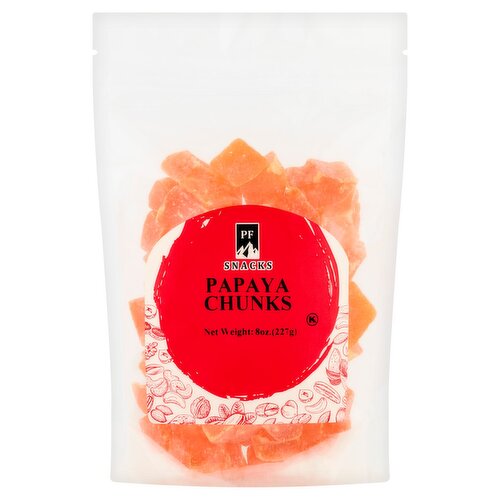 PF Snacks Papaya Chunks, 8 oz