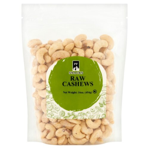 PF Snacks Raw Cashews, 16 oz