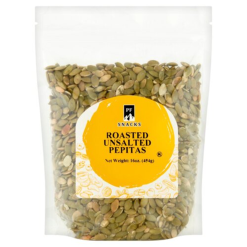 PF Snacks Roasted Unsalted Pepitas, 16 oz