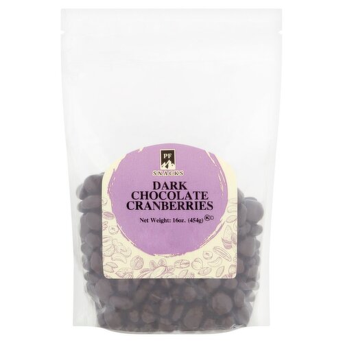 PF Snacks Dark Chocolate Cranberries, 16 oz