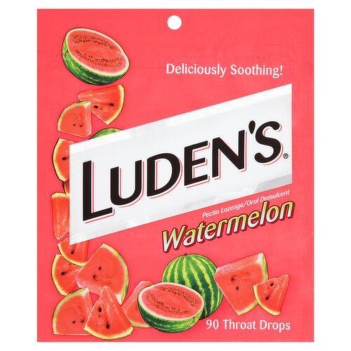 Luden's Watermelon Throat Drops, 90 count