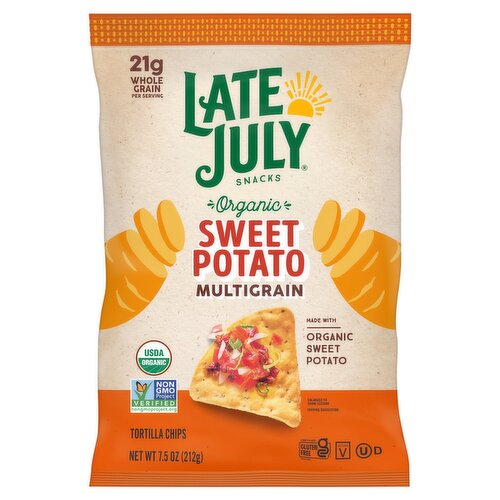 Late July Snacks Multigrain Sweet Potato Tortilla Chips, 7.5 oz