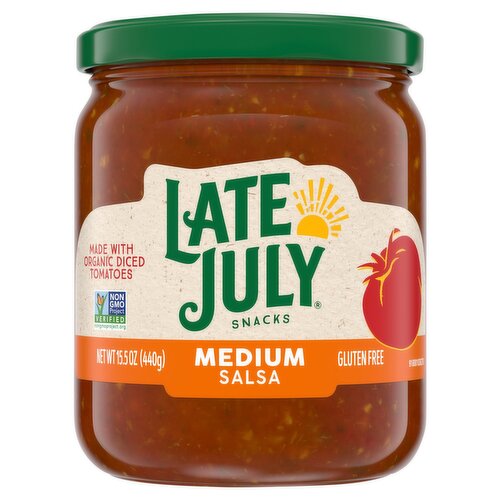 Late July Snacks Medium Salsa, 15.5 oz