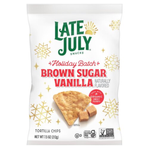 Late July Snacks Holiday Batch Brown Sugar Vanilla Tortilla Chips, 7.5 oz