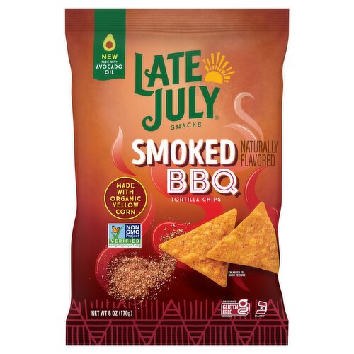 Late July Snacks Smoked BBQ Tortilla Chips, 6 oz