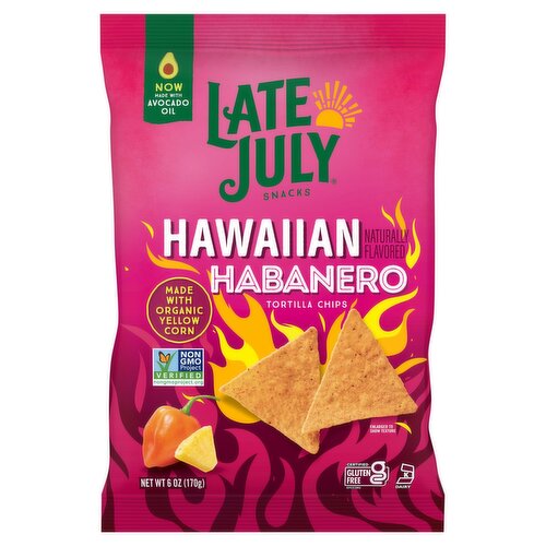 Late July Snacks Hawaiian Habanero Tortilla Chips, 6 oz