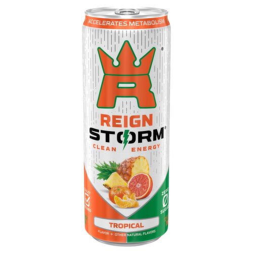 Reign Storm Tropical Energy Drink, 12 fl oz