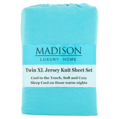 Madison Luxury Home Jersey Knit Sheet Set, XL, 2 count