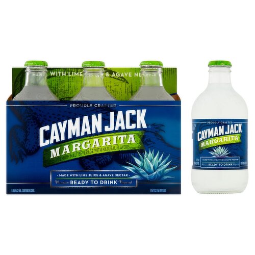Cayman Jack Margarita Premium Malt Beverage, 6 count, 11.2 fl oz