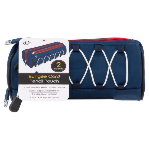 iQ+ 2 Pocket Bungee Cord Pencil Pouch