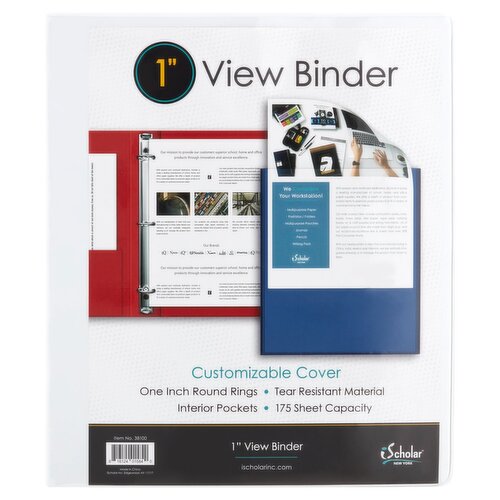 iScholar New York 1" View Binder