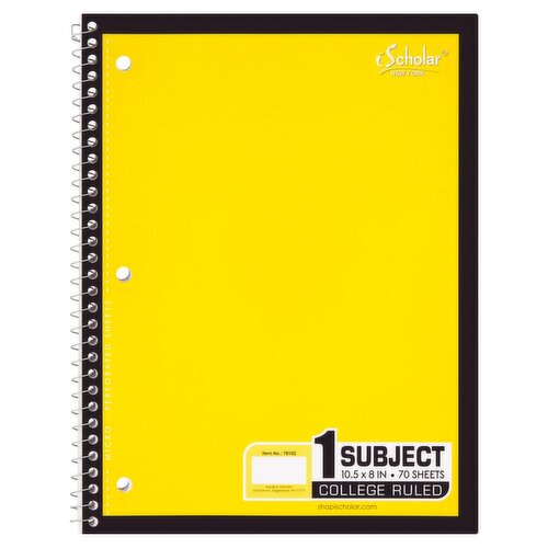 iScholar New York 1 Subject College Ruled Notebook, 70 sheets