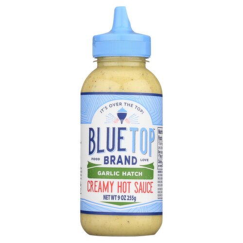 Blue Top Brand Garlic Hatch Creamy Hot Sauce, 9 oz