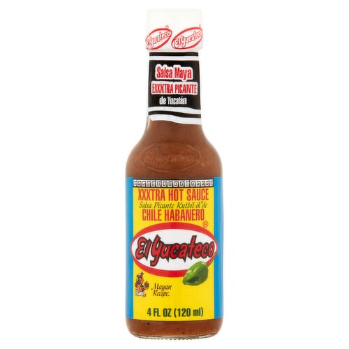 El Yucateco Chile Habanero XXXtra Hot Sauce, 4 fl oz