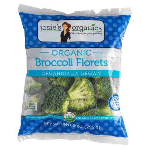 Josie's Organics Organic Broccoli Florets, 9 oz