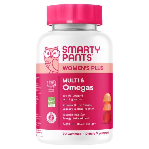 SmartyPants Women's Plus Multi & Omegas Dietary Supplement, 90 count