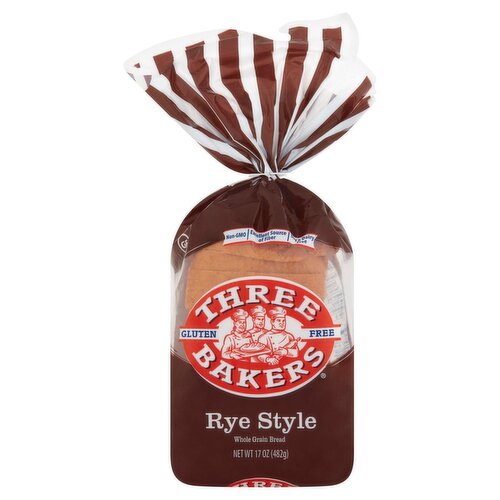 Three Bakers Gluten Free Rye Style Whole Grain Bread, 17 oz