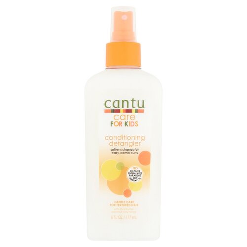 Cantu Care for Kids Conditioning Detangler with Shea Butter, Coconut Oil and Honey, 6 fl oz