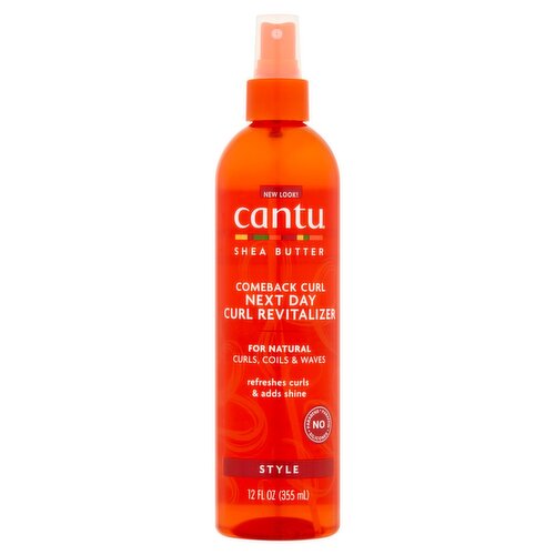 cantu Shea Butter Style Comeback Curl Next Day Curl Revitalizer, 12 fl oz