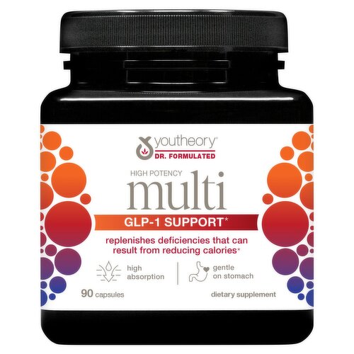 Youtheory High Potency Multi GLP-1 Support Dietary Supplement, 90 count