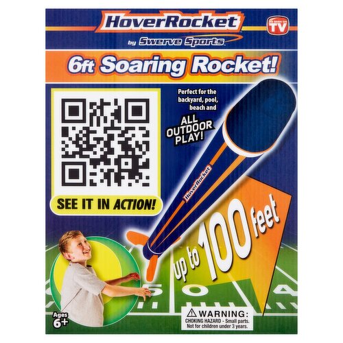 Swerve Sports Hover Rocket 6ft Soaring Rocket, Ages 6+