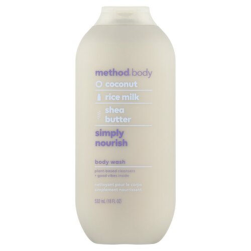 Method Body Simply Nourish Body Wash, 18 fl oz