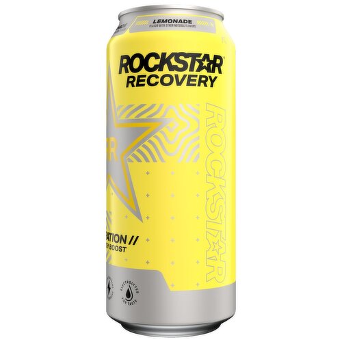 Rockstar Recovery Energy Drink Lemonade 16 Fl Oz