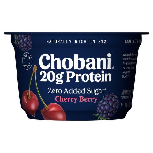 Chobani Cherry Berry Lowfat Greek Yogurt, 6.7 oz