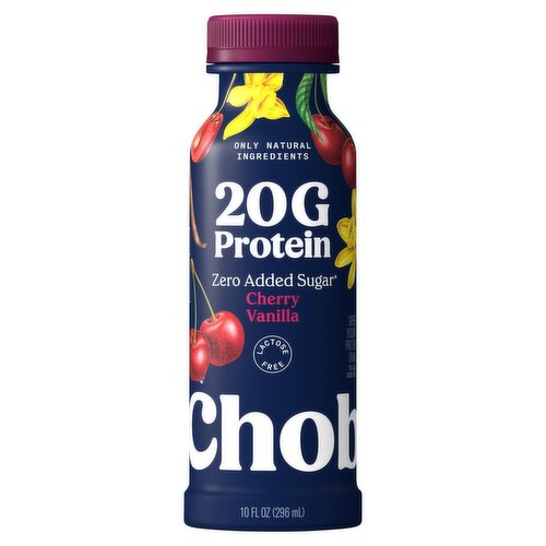 Chobani Complete Cherry Vanilla 1% Milkfat Lowfat Yogurt Drink, 10 fl oz