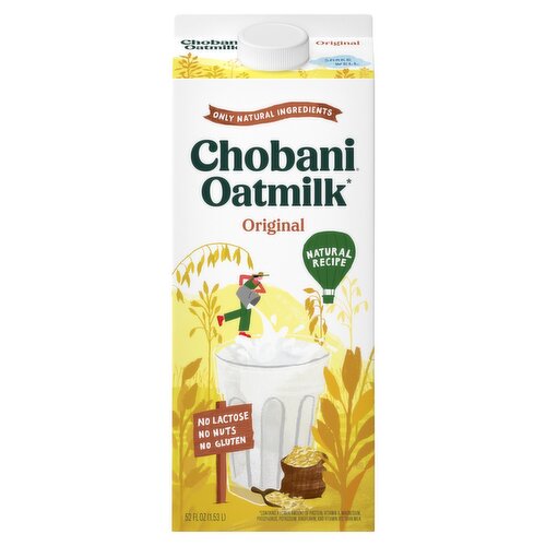 Chobani Original Non-Dairy Oatmilk Oat Drink, 52 fl oz