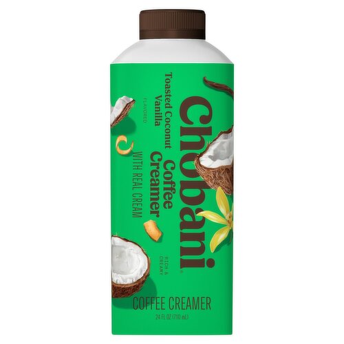 Chobani Toasted Coconut Vanilla Flavored Coffee Creamer, 24 fl oz