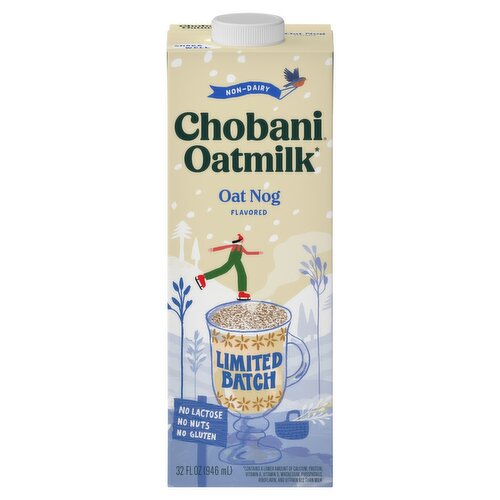 Chobani Oat Nog Flavored Oatmilk, 32 fl oz