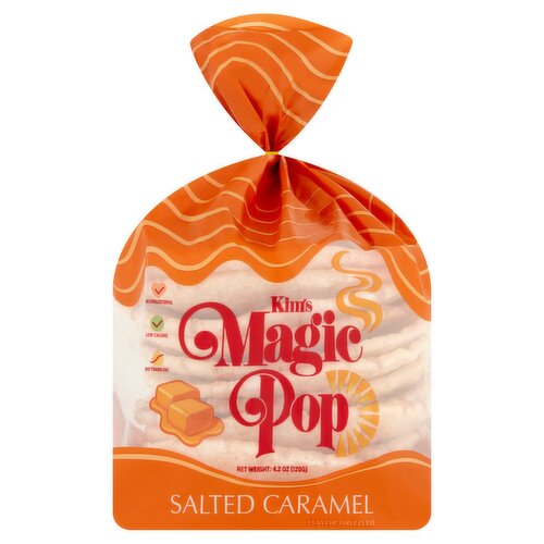 Kim's Magic Pop Salted Caramel Rice Treats, 4.2 oz