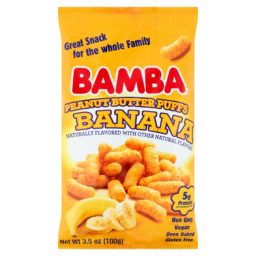Bamba Banana Peanut Butter Puffs, 3.5 oz