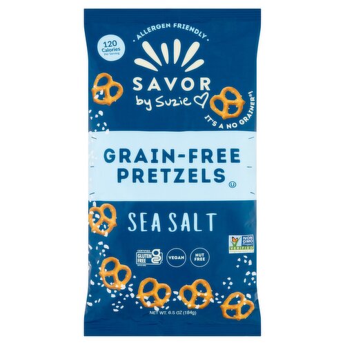 Savor by Suzie Grain-Free Sea Salt Pretzels, 6.5 oz