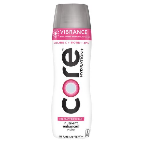 Core Hydration+ Vibrance Pink Grapefruit Extract Nutrient Enhanced Water, 23.9 fl oz