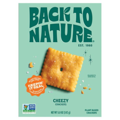 Back to Nature Cheezy Crackers, 5.0 oz