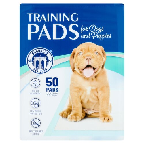 Brooklyn Pet Gear Training Pads for Dogs and Puppies, 50 count