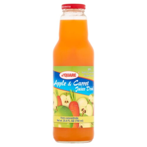 Square Apple & Carrot Juice Drink, 25.4 fl oz