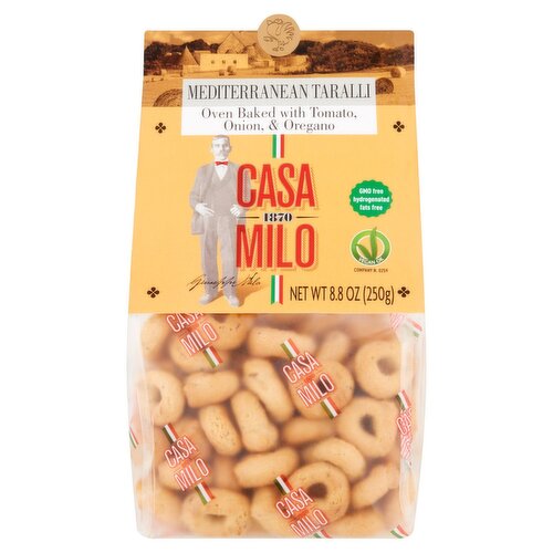 Casa Milo Mediterranean Taralli, 8.8 oz