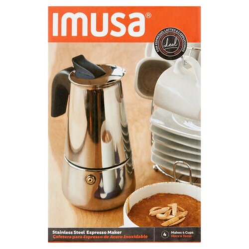 Imusa 4 Cup Stainless Steel Espresso Maker