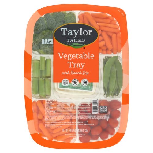 Taylor Farms Vegetable Tray with Ranch Dip, 40 oz