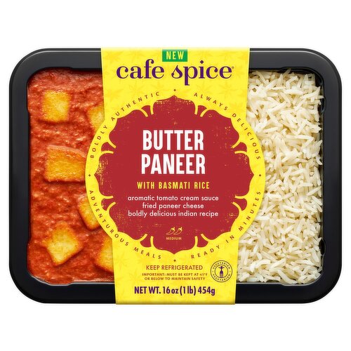 Cafe Spice Butter Paneer with Basmati Rice, 16 oz